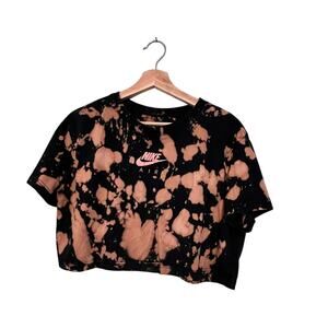 Upcycled Nike Air Cropped Tee Size Medium